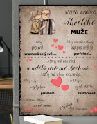 INSPIO Dárky pro muže - Vyznání lásky od manželky - tabulka na stěnu