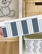 INSPIO Designová samolepka na box IKEA TROFAST – Ocean Teal geometrie