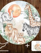 INSPIO Dětská hrací podložka - SAFARI