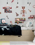 INSPIO Dětské samolepky na zeď - Robotické auta pro chlapce