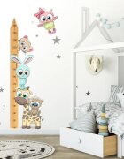 INSPIO Dětský metr na zeď - Zvířátka CUTE2 - 150 cm