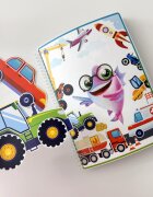 INSPIO Dopravní prostředky XXL – Velká Montessori kniha pro děti 32 strojů a aut – A4