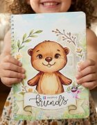 INSPIO Friends: Interaktivní knížka na suchý zip - Bobr a péče o miminko
