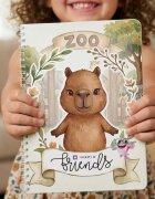 INSPIO Friends: Interaktivní knížka na suchý zip - Kapybara v ZOO
