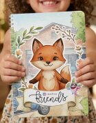 INSPIO Friends: Interaktivní knížka na suchý zip - Liška v autodílně