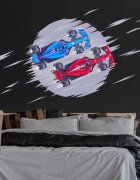 INSPIO Moderní nálepka do pokoje teenagera - Vzorce v kruhu
