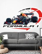 INSPIO Moderní samolepka na zeď nad pohovkou - Formule s tachometrem