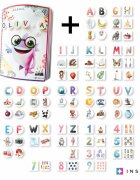 INSPIO Montessori kniha a karty - Abeceda - Univerzální kniha