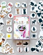 INSPIO Montessori kniha a karty - Přiřaď stíny - Univerzální kniha