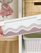 INSPIO Nálepka na box IKEA TROFAST – Blush Pink geometrické vzory