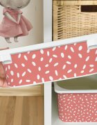 INSPIO Nálepka pro IKEA TROFAST box - Coral BOHO vzor