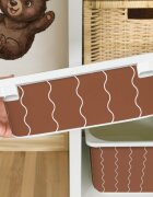 INSPIO Nálepka pro IKEA TROFAST box - Hnědé vlny