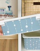 INSPIO Nálepka pro IKEA TROFAST box - Modré řetězy