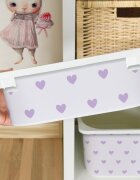 INSPIO Nálepka pro IKEA TROFAST box - Purple hearts
