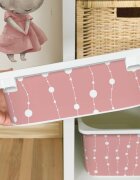 INSPIO Nálepka pro IKEA TROFAST box - Růžové řetězy