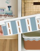 INSPIO Nálepky na box IKEA TROFAST – Terracotta Breeze (geometrické vzory)