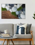 INSPIO Obdélníková samolepka - Geologické hranice s epoxidovou mozaikou