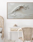 INSPIO Obdélníková samolepka - Mořská vlna a texturovaný reliéf