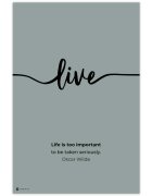 INSPIO Obraz LIVE do obýváku či kanceláře s vlastním textem
