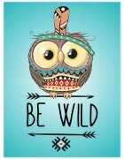 INSPIO Obraz na zeď - Be wild sovička