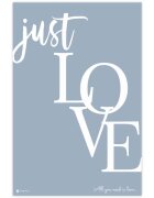 INSPIO Obraz s moderním designem JUST LOVE