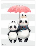 INSPIO Obrázek do dětského pokoje s pandami