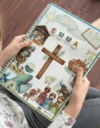 INSPIO Personalizovaná dětská Bible na suchý zip (A4) – 17 příběhů