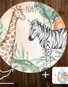 INSPIO Podložky pro děti - Zebra a žirafa SAFARI
