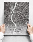 INSPIO Sada obrazů - Map Of Budapest