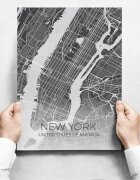 INSPIO Sada obrazů - Map of New York