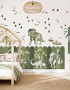 INSPIO Sada textilních samolepek na zeď – Dinosaury