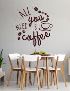 INSPIO Samolepka do kuchyně a jídelny - All you need is coffee