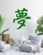 INSPIO Samolepka na zeď - Čínský znak - dream