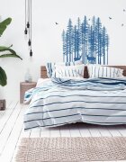 INSPIO Samolepka na zeď - Minimalistické stromy do ložnice