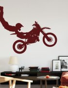 INSPIO Samolepka na zeď - Motocyklista