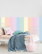 INSPIO Samolepka na zeď Oblouk – Pastel Dream (Něžná pastelová)
