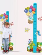 INSPIO Samolepka na zeď - Veselí motýli s balónky - dětský metr