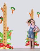 INSPIO Samolepky do dětského pokoje - Dětský metr s mravenci