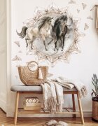 INSPIO Samolepky na zeď - Koně v boho stylu