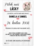 INSPIO Svatební dary - Obraz pro zamilované: Příběh naší lásky