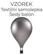 INSPIO Vzorek - Šedý balón