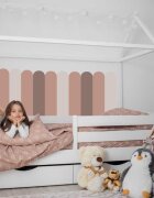 INSPIO Zástěra na postel Oblouk - Blush Pink (Romantický pudr)