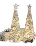 LOBERON Dekorativní stromečky 2dílná sada Glitter