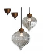 LOBERON Závěsné lampy 2dílná sada Baisse