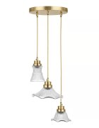 LOBERON Závěsné lampy 3dílná sada Lunaras