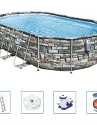 Bestway Bazén Power Steel Comfort Jet Series oválný 610 x 366 x 122 cm