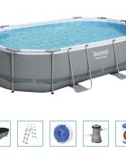 Bestway Bazén Power Steel s příslušenstvím oválný 488 x 305 x 107 cm