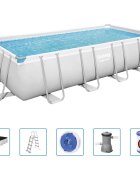 Bestway Bazénový set Power Steel obdélníkový 488 x 244 x 122 cm