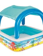 Bestway Dětský bazének se stříškou modrý 140 x 140 x 114 cm 52192