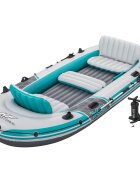Bestway Nafukovací člun Šedá a bílá 364 x 166 m PVC
